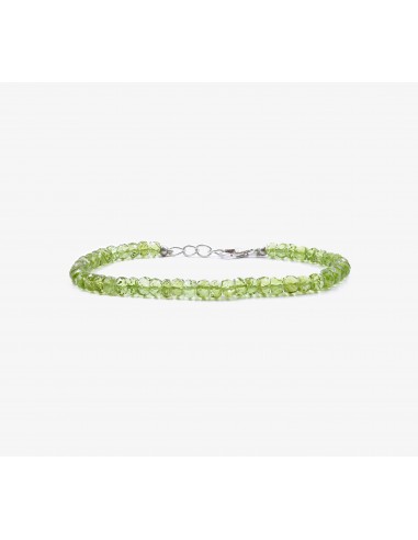 Peridoto facetado pulsera