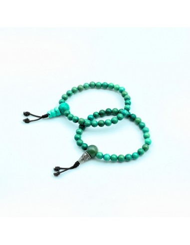 Pulsera mala turquesa comprimida