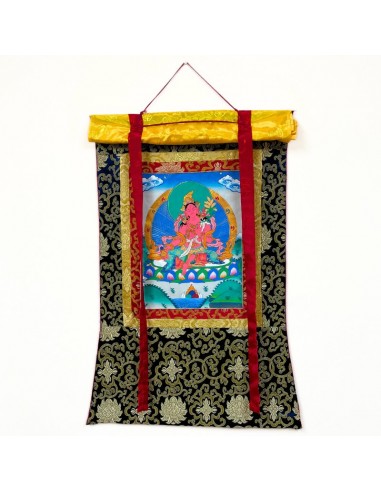 Thangka Tibetana Tara Roja