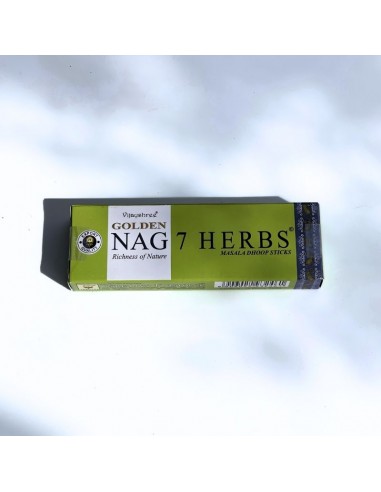 Incienso Golden Dhoop Nag 7 Herbs