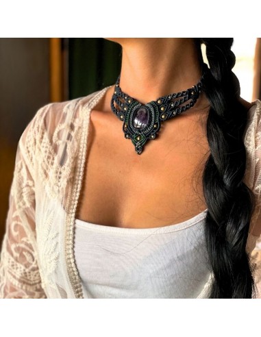 Collar Macramé - Gemas