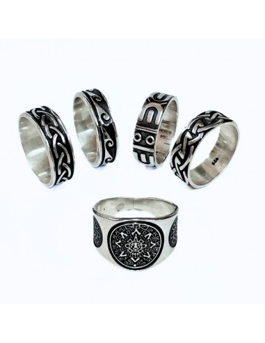 Anillo de Plata Mexicana - Tribal (grande)