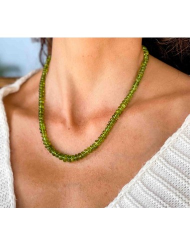 Peridoto liso collar