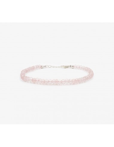 Cuarzo rosa facetado pulsera